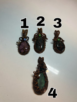 Wire Wrapped Necklaces