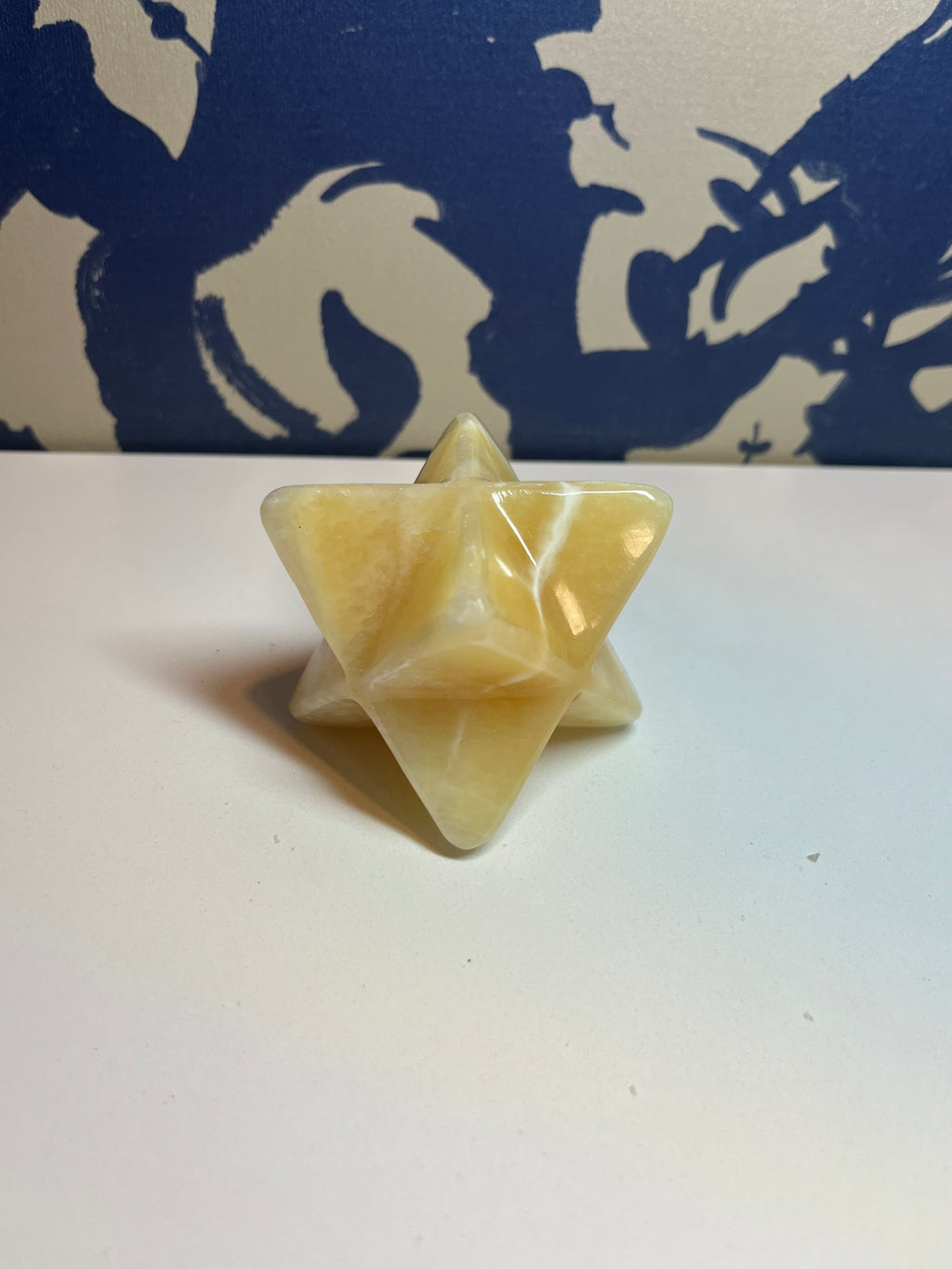 Lg Orange Calcite Merkaba