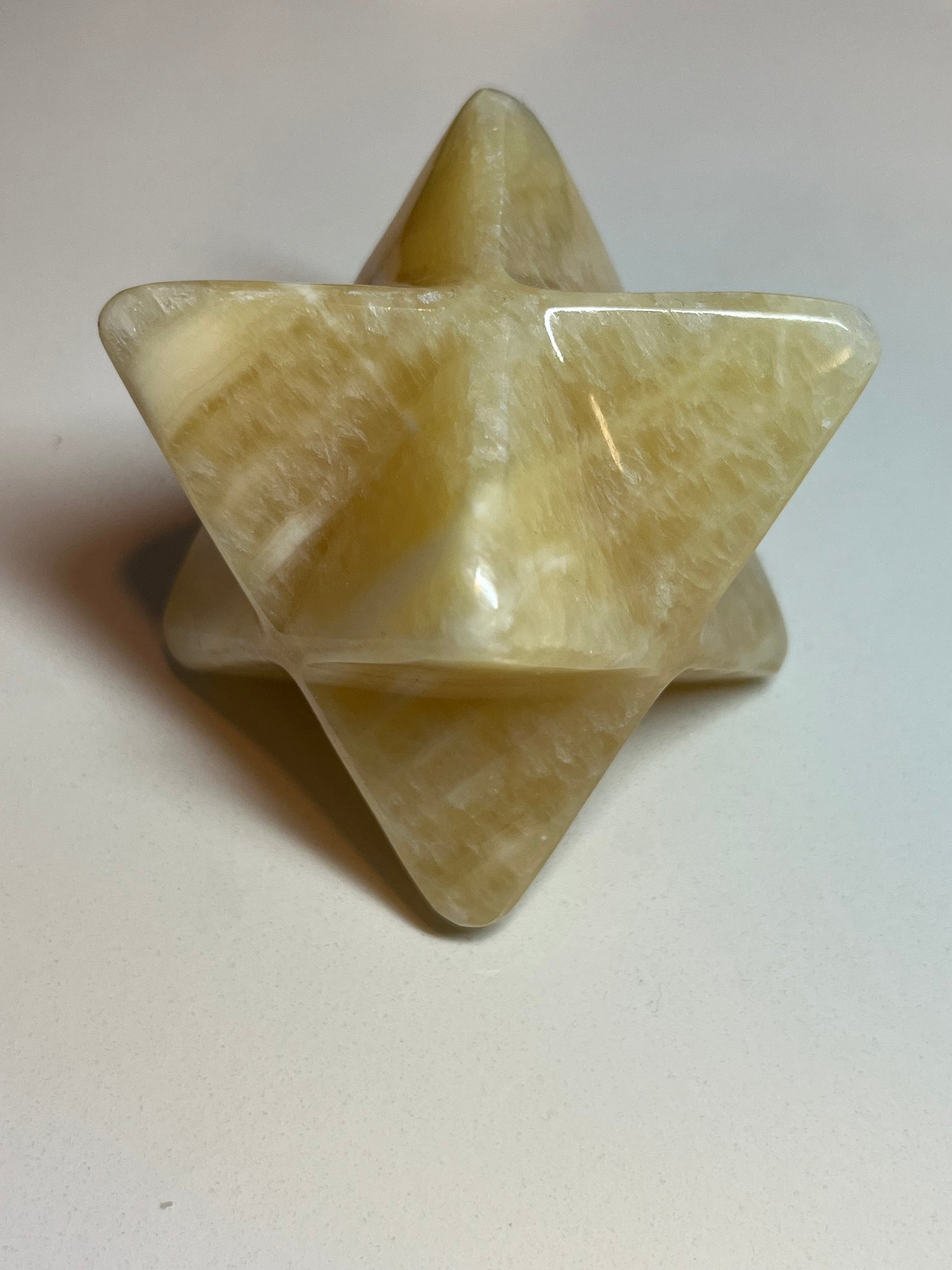 Lg Orange Calcite Merkaba