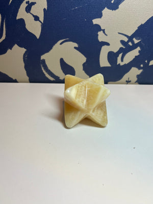 Lg Orange Calcite Merkaba