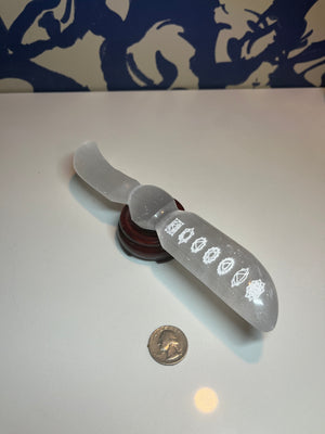 Chakra Selenite Knife