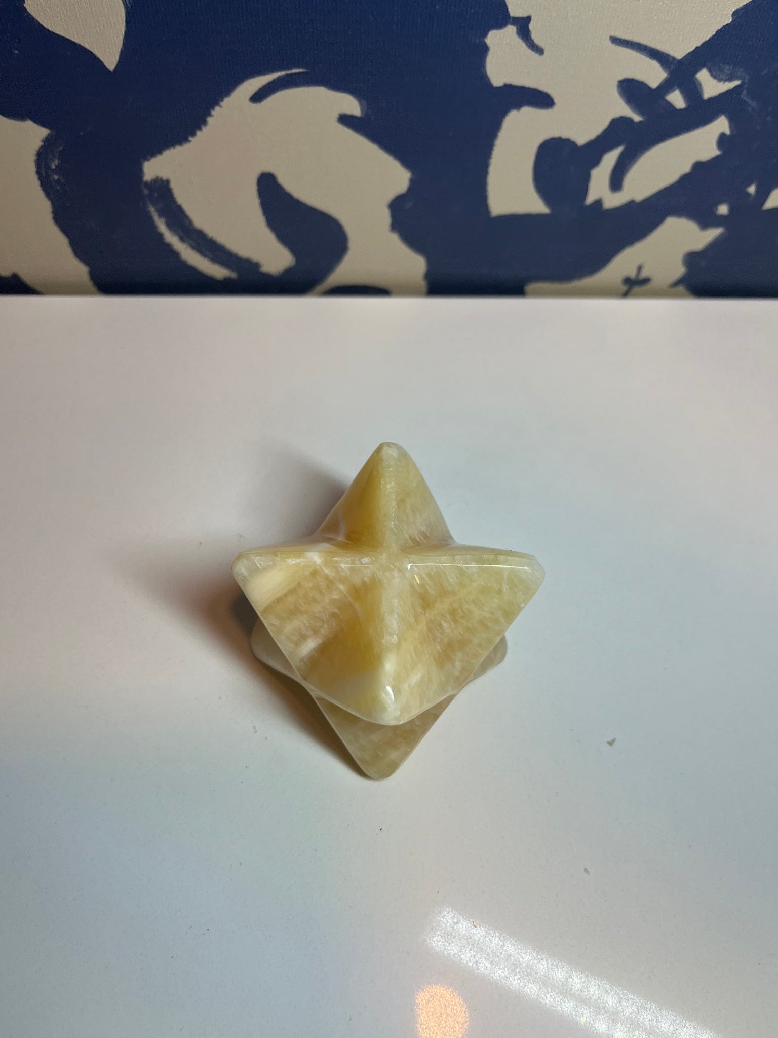 Lg Orange Calcite Merkaba