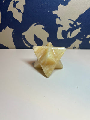 Lg Orange Calcite Merkaba