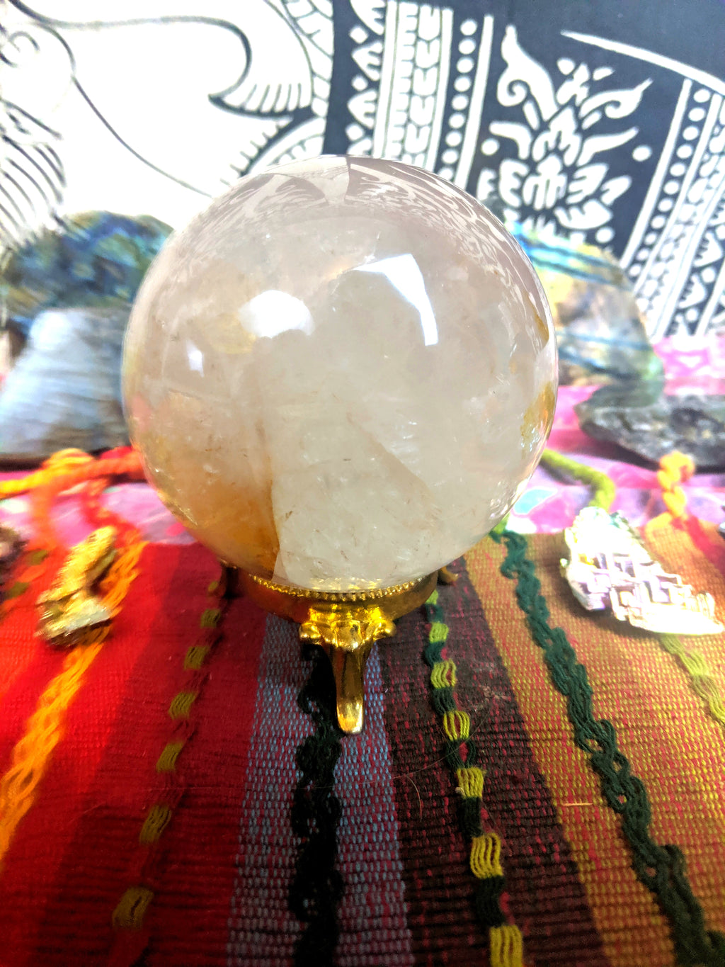 LARGE Quartz Crystal Orb