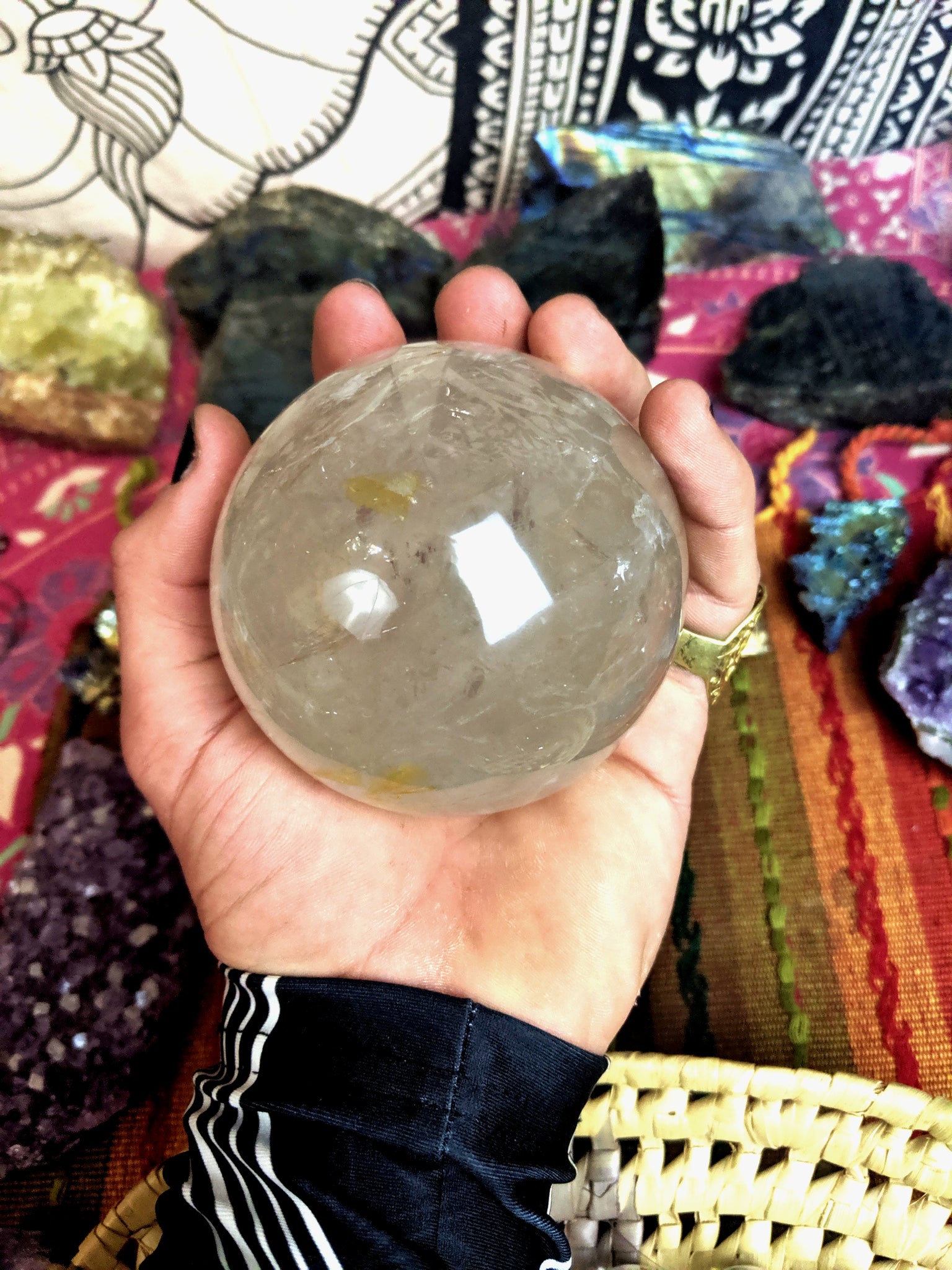 LARGE Quartz Crystal Orb