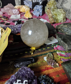 LARGE Quartz Crystal Orb